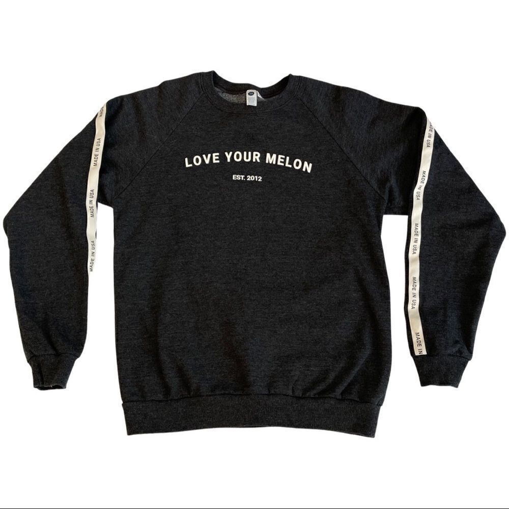 Love Your Melon • Women’s Sweatshirt • Dark Charcoal Classic Crew • Medium